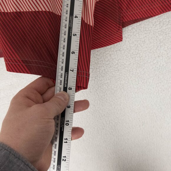 Spyder Swim Trunks Mens XXL 2XL Brown Red Striped Pockets Drawstring Retro - Picture 8 of 9